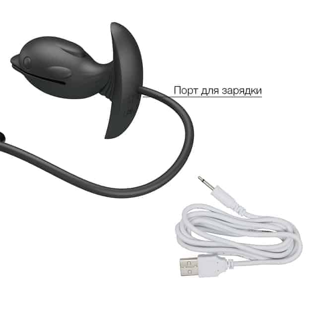 Pretty Love Hanson Plug Đít Bơm Phồng Đen 4.1cm Rung Mạnh
