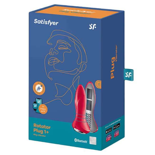 Satisfyer Rotator Plug 1+ hậu môn rung rimming đỏ app control