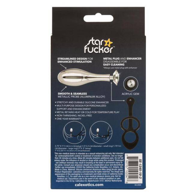 Plug Anal Star Fucker Teardrop Bạc Vòng Cứng Thăng Hoa Cực Đã