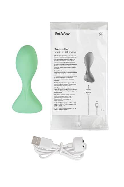 Satisfyer trendsetter xanh app hậu môn vibro 11.3cm