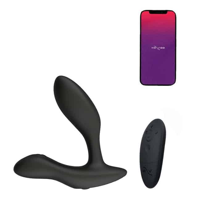 We-Vibe Vector+ Tiền Liệt Đen Điều Khiển