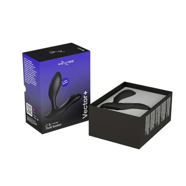 We-Vibe Vector+ Tiền Liệt Đen Điều Khiển