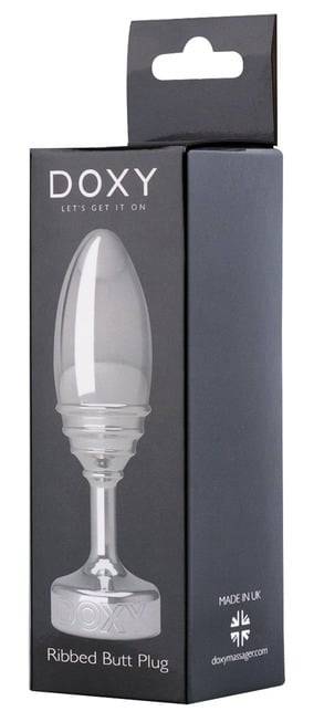 Doxy Ribbed Plug Bạc 3.5cm, Sang Trọng Trơn Tru!