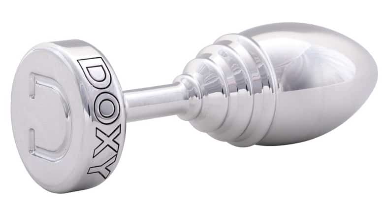 Doxy Ribbed Plug Bạc 3.5cm, Sang Trọng Trơn Tru!