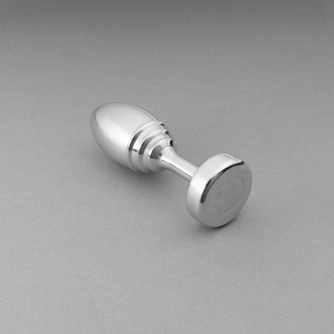 Doxy Ribbed Plug Bạc 3.5cm, Sang Trọng Trơn Tru!