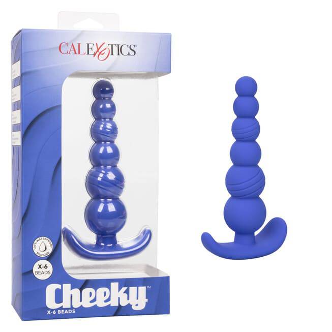 CalExotics Cheeky X-6 Blue Beads 6 Hạt Anal