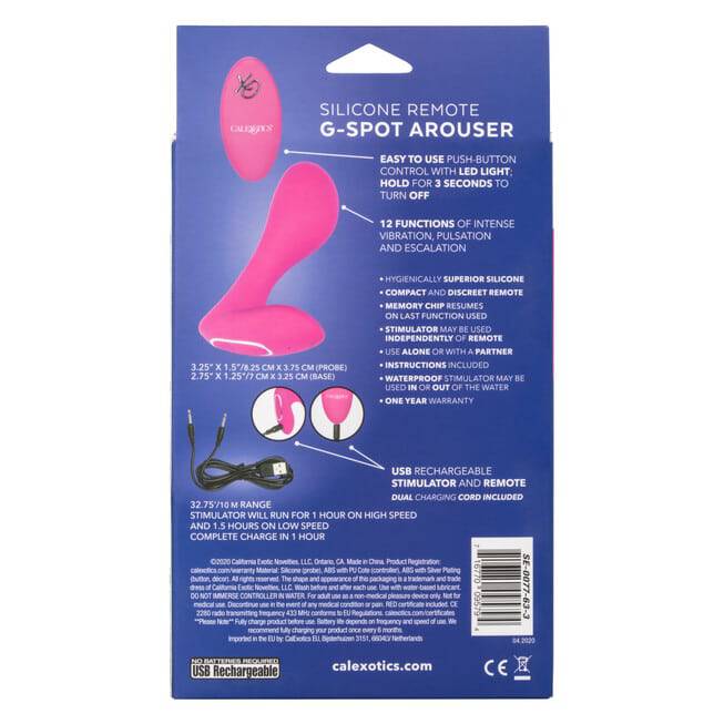 CalExotics G-Spot Rung Hồng Remote 10.7cm Mạnh