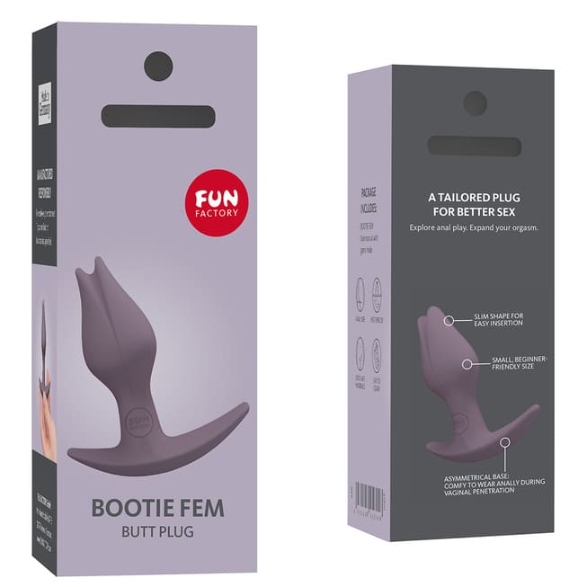 Fun Factory Bootie Fem Pê Đuôi Xám An Toàn Phụ