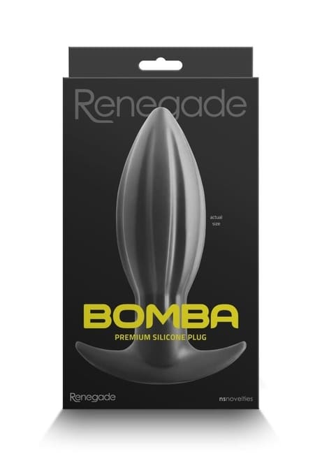NS Renegade Bomba S Plug Hậu Môn Đen Đeo Lâu Thoải Mái
