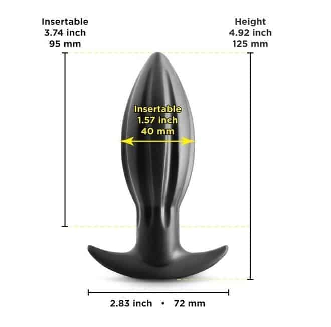 NS Renegade Bomba S Plug Hậu Môn Đen Đeo Lâu Thoải Mái