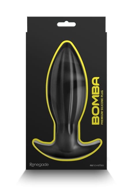 NS Renegade Bomba S Plug Hậu Môn Đen Đeo Lâu Thoải Mái
