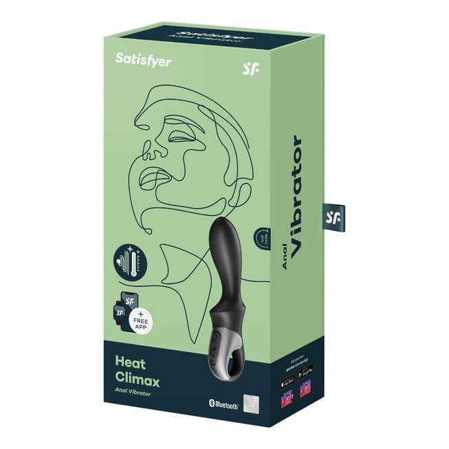 Satisfyer Heat Climax Rung Hậu Môn Đen Nóng 40°C