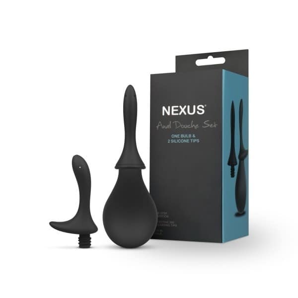 Nexus Anal Douche Đen 260ml 2 Nút Vệ Sinh Sạch Bong