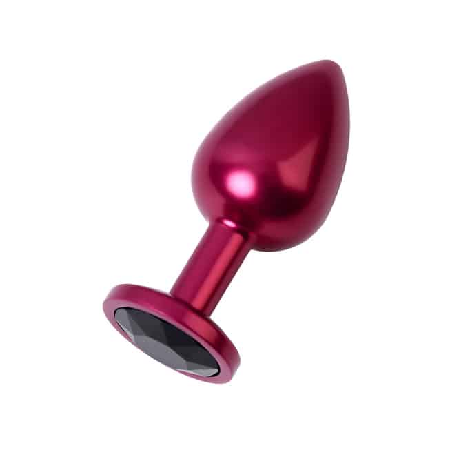 Toyfa Metal Plug Đỏ Đá Đen Anus Cao Cấp