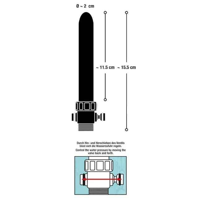 Anal Douche Orion Bạc 2cm Làm Sạch Sâu Tự Tin
