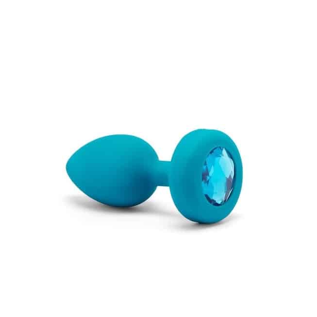b-Vibe Jewel Plug Xanh Rung Mạnh Đa Tùy