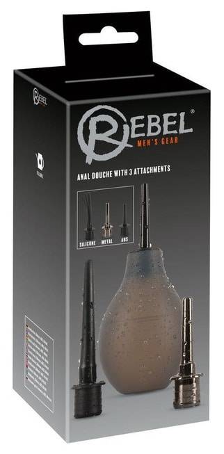 Rebel Anal Douche 3 đầu kim loại siêu sạch