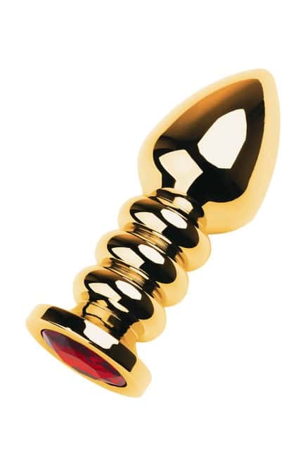 Toyfa Plug Metal Vàng Crystal Đỏ Hậu Môn Sang Trọng Nóng