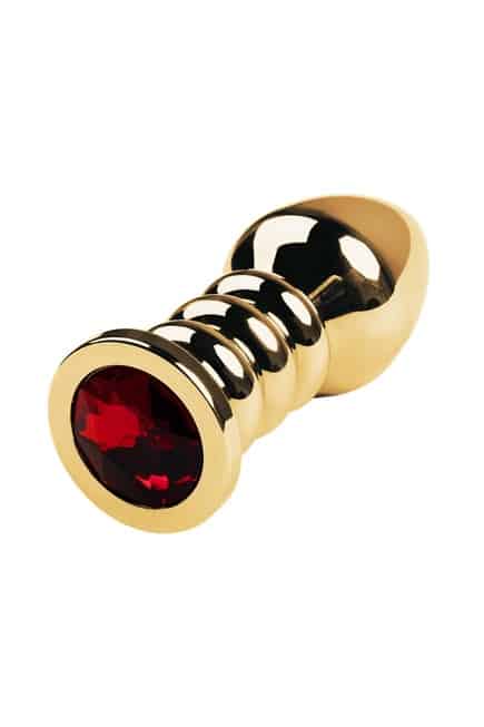 Toyfa Plug Metal Vàng Crystal Đỏ Hậu Môn Sang Trọng Nóng