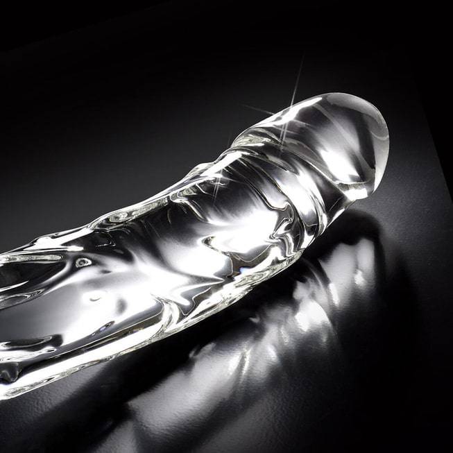 Dildo Icicles 62 Kính Trong 17.5cm Mịn Màng Cao Cấp