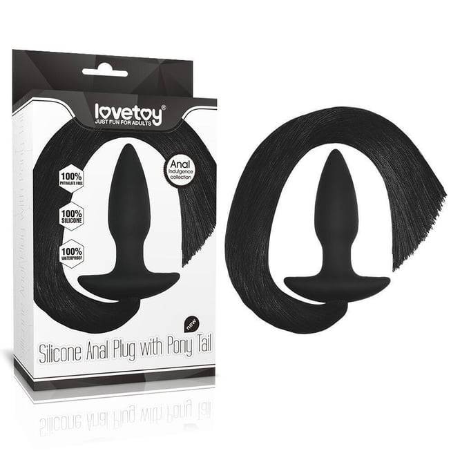 LoveToy Pony Tail Phích Đuôi Ngựa Đen Siêu Dâm