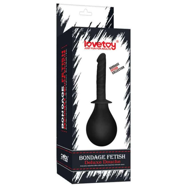 LoveToy Anal Đồ Đấy Đen Silicon 2.3cm