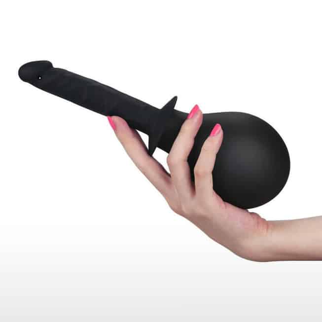 LoveToy Anal Đồ Đấy Đen Silicon 2.3cm