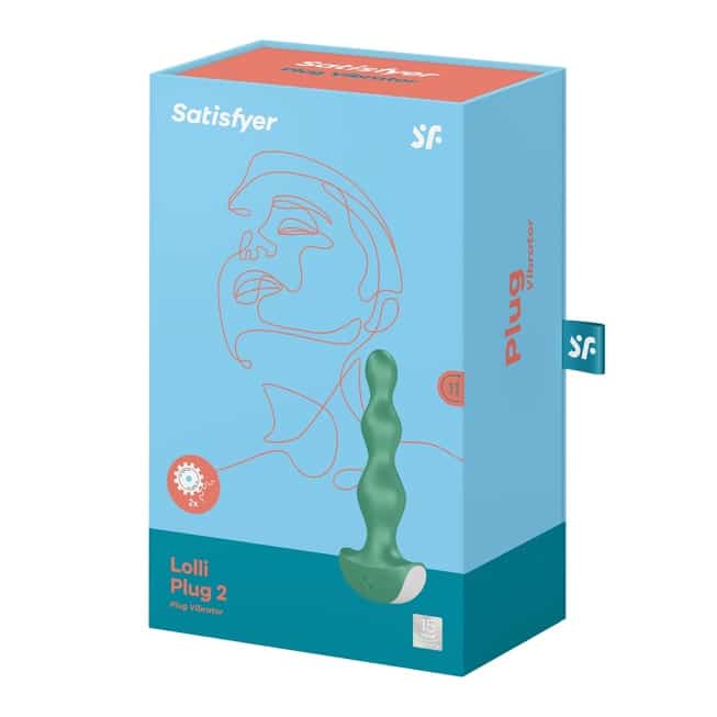 Satisfyer Lolli Plug 2 Xanh Rung Hậu Môn 2 Motor Mạnh