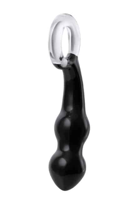 Prostate Sexus Glass 17cm Đen Kéo Sâu