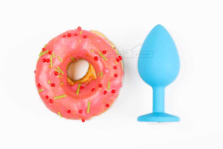 Plug Hậu Môn Crystal Xanh Lam 9cm Silicone Thỏa Mãn
