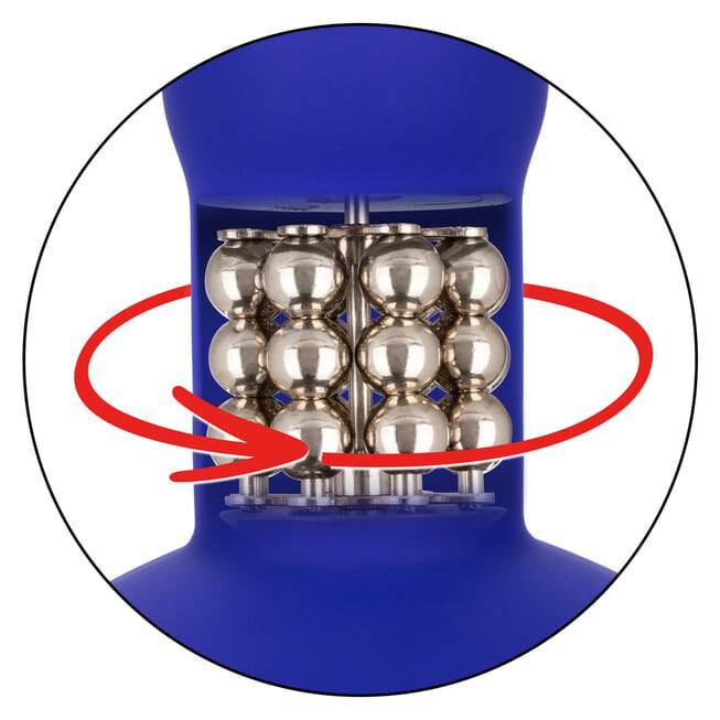 Anal Plug Vibro Eclipse Rim CalExotics Blue 14cm Xoay Mê