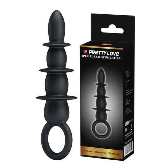 Baile Pretty Love Anal Stimulator Đen Mịn 12cm