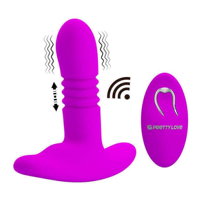 Pretty Love Heather massage tuyến tiền liệt fuchsia đẩy rung