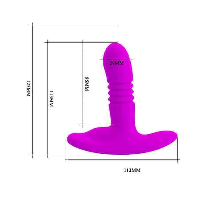 Pretty Love Heather massage tuyến tiền liệt fuchsia đẩy rung