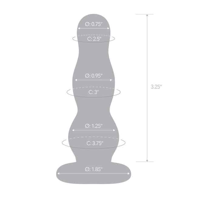 Anal Glas Cây Thông Kính 9cm Siêu Phẩm Khoái Cảm