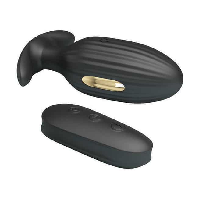 Pretty Love Royal Shock Anal Plug Đen Điện Giật