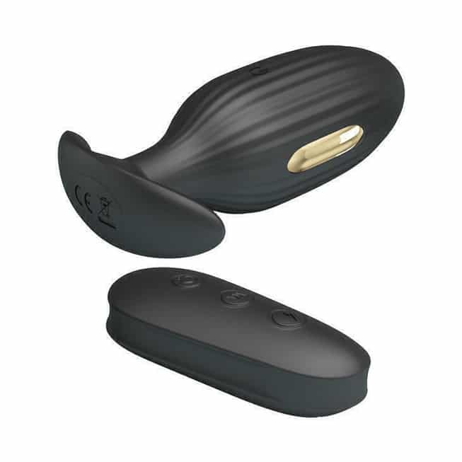 Pretty Love Royal Shock Anal Plug Đen Điện Giật