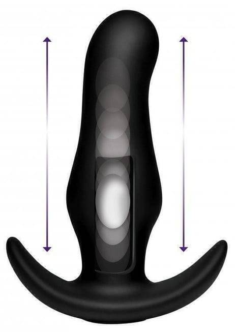 XR Kinetic Thumping 7X Prostate 13cm Remote Đen