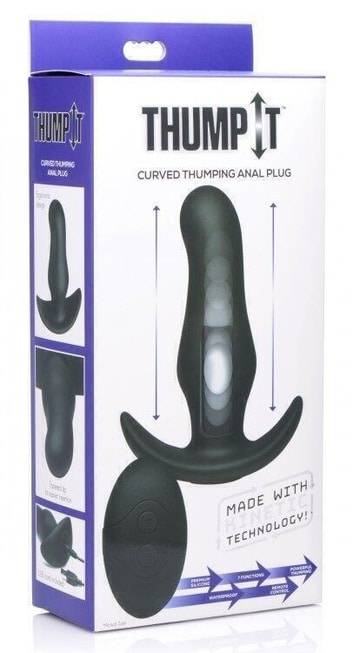 XR Kinetic Thumping 7X Prostate 13cm Remote Đen