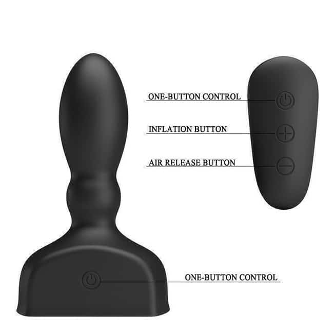 Pretty Love Harriet Plug Nở Rung Đen Remote Phê