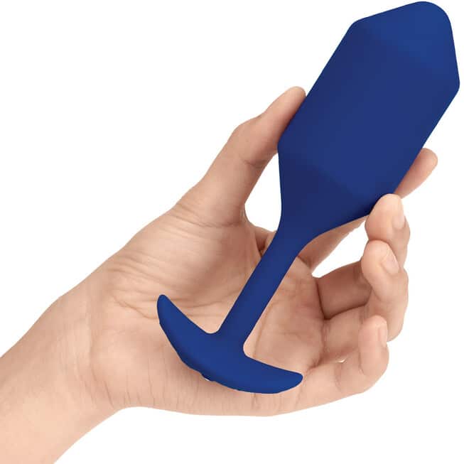 b-Vibe Snug Plug 4 Xanh 4.3cm Rung Đeo Lâu Dài