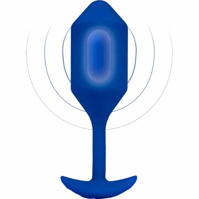 b-Vibe Snug Plug 4 Xanh 4.3cm Rung Đeo Lâu Dài