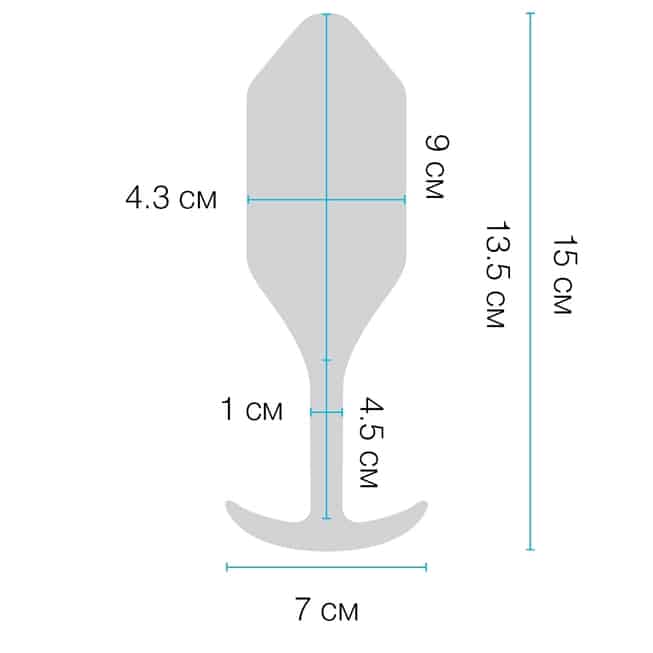 b-Vibe Snug Plug 4 Xanh 4.3cm Rung Đeo Lâu Dài