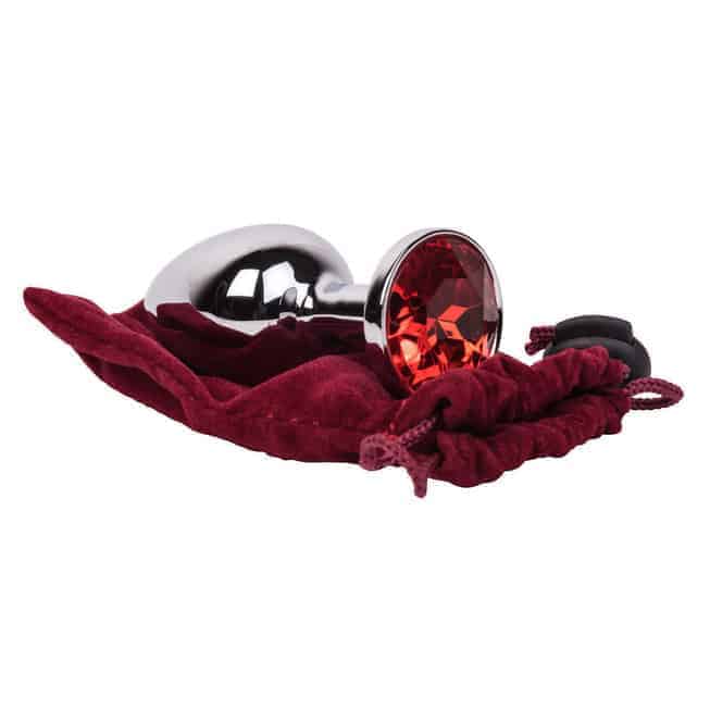 Plug Thép RED FLAME Mini Pha Lê Đỏ Bóng Loáng