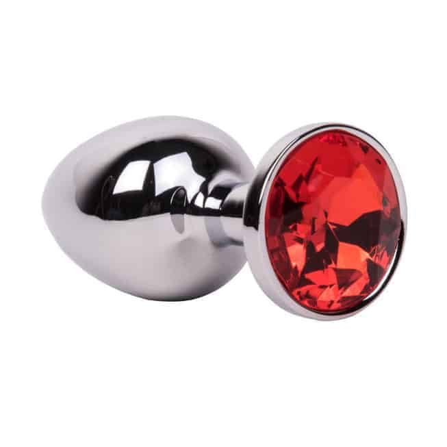 Plug Thép RED FLAME Mini Pha Lê Đỏ Bóng Loáng