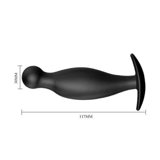 Pretty Love plug hậu môn đen 11.7cm unisex