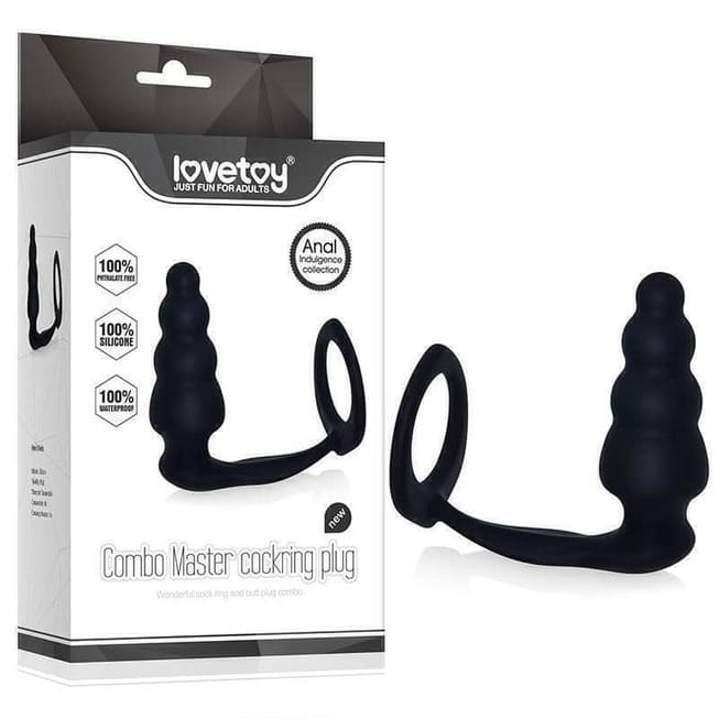 Vòng cương LoveToys Combo Master plug hậu môn