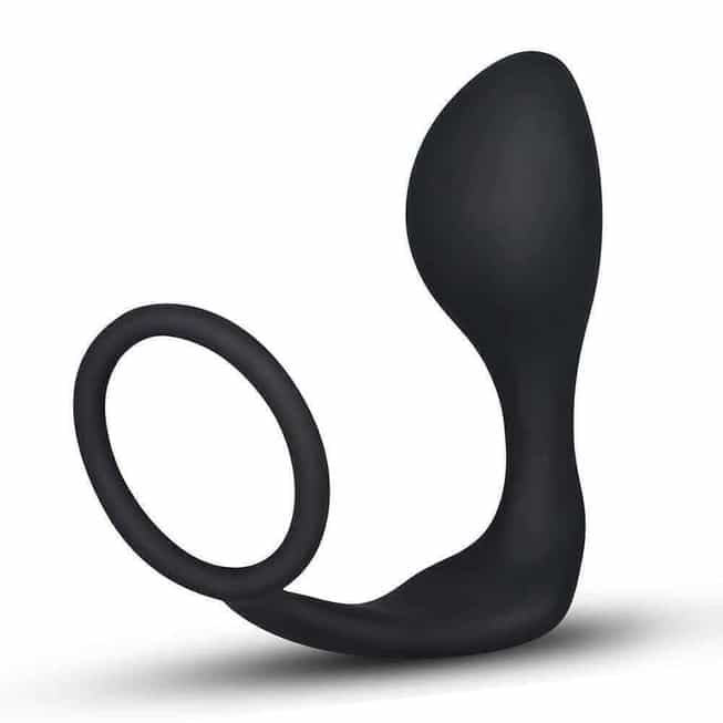 LoveToys Cockring Anal Plug Đen Giữ Cứng Đỉnh Cao
