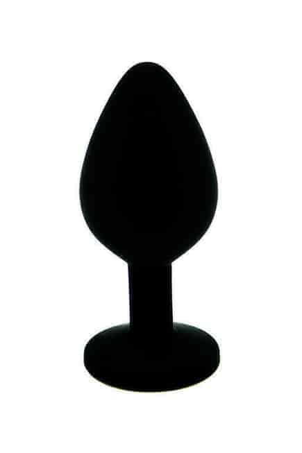 Kanikule Butt Plug Silicone Đen Kính Mịn Màng Sang
