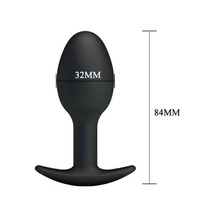 Pretty Love Anal Balls Silicon Đen 3cm Chuỗi Siêu Mịn
